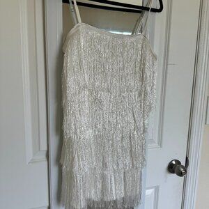 White Flapper Romper